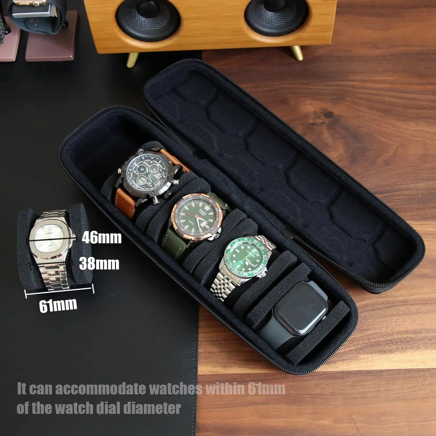 Paazomy watch box, take it anywhere.